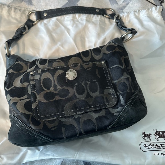 Coach Black Monogram Purse - Picture 2 of 7
